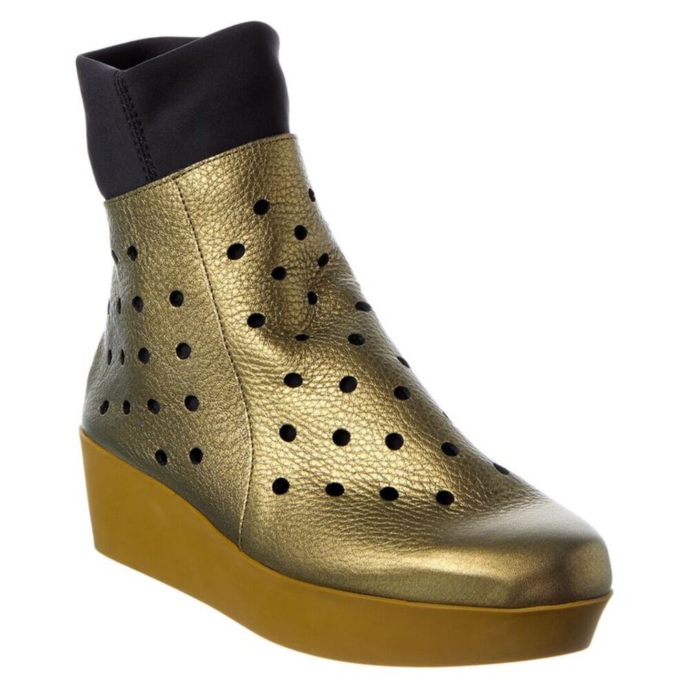 Arche Gold and Black Ankle Boots